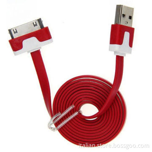 USB data cable, flat 30-pin cable for iPhone 4